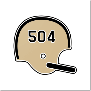 New Orleans Saints 504 Helmet Posters and Art